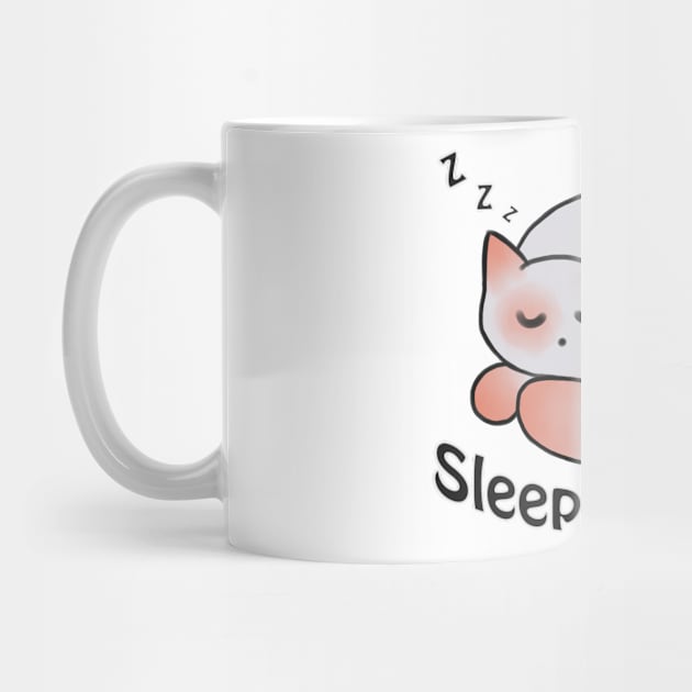 Sleeping cat design by Velvet